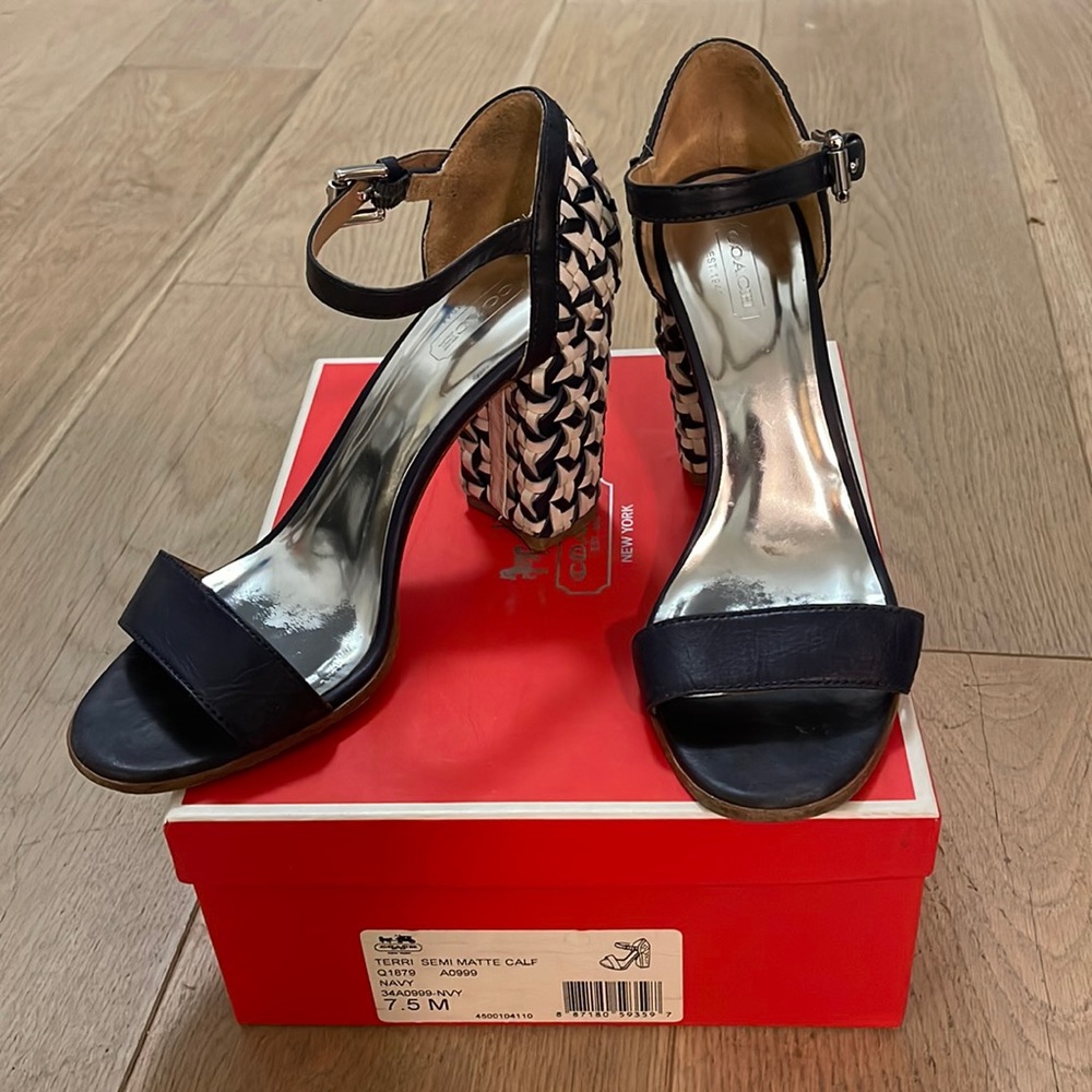 Coach Terri Semi Matte Calf Heels